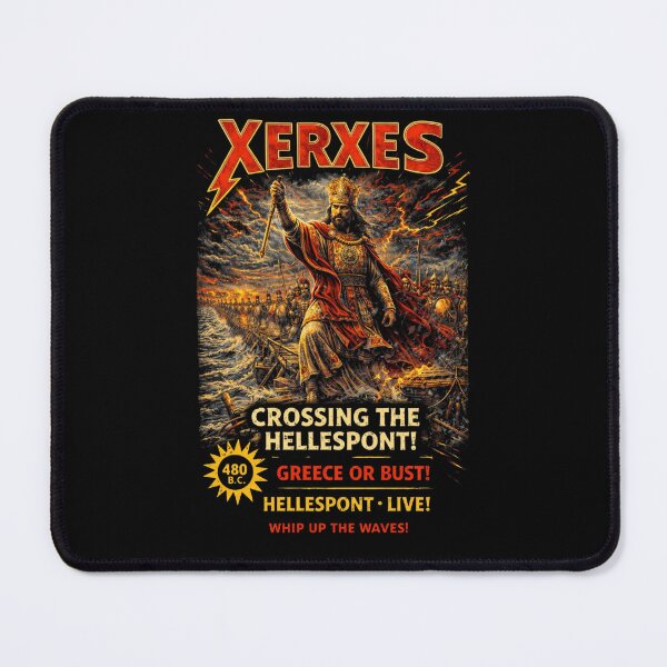 Item preview, Xerxes Crossing the Hellespont – Empire on the Move | History Concert T-Shirt designed and sold by RollFuzzy.