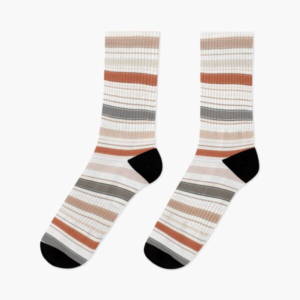 Item preview, Vintage Woven Texture Rust Oatmeal and Charcoal Striped Pattern designed and sold by kornkobart.