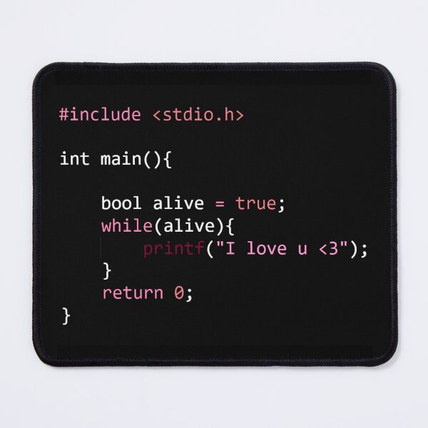 Item preview, Infinite Loop of Love - While(Alive) C Code designed and sold by LuvTech.