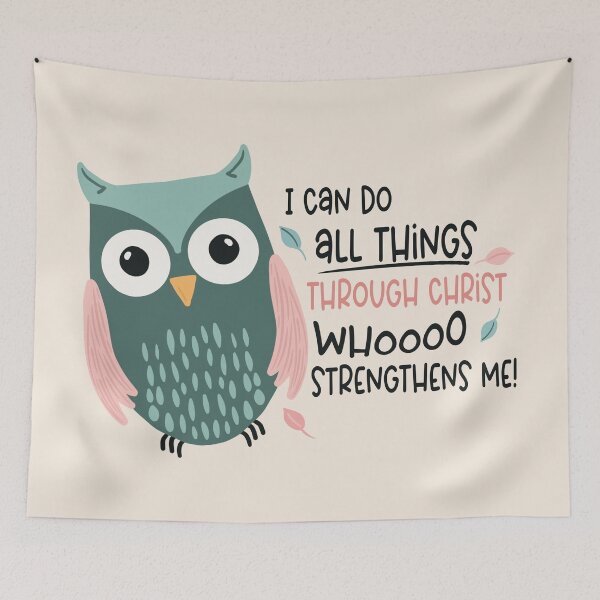 Item preview, All things through Christ designed and sold by Willow & Grace Designs.