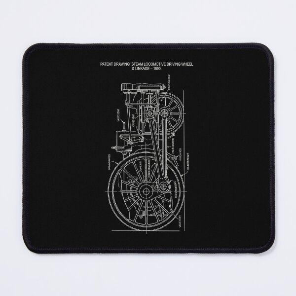 Item preview, Vintage Patent: Steam Locomotive Wheel & Linkage designed and sold by DraftGear.