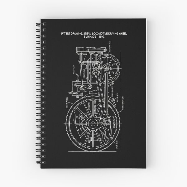 Item preview, Vintage Patent: Steam Locomotive Wheel & Linkage designed and sold by DraftGear.