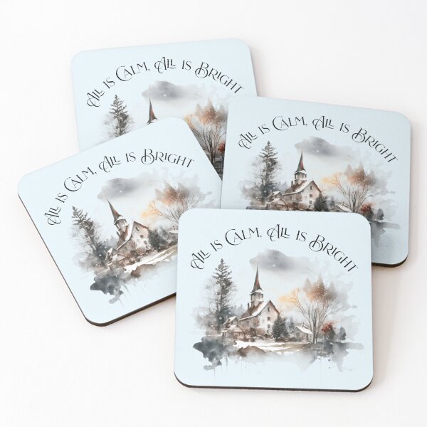 Item preview, All is Calm All is Bright Christmas designed and sold by Sachie's Studio.