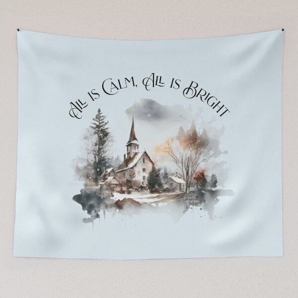 Item preview, All is Calm All is Bright Christmas designed and sold by Sachie's Studio.