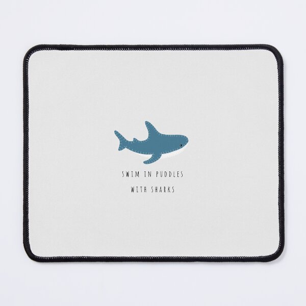 Item preview, Blahaj, Swim In Puddles With Sharks - Seaside - Bears in Trees Blank designed and sold by zinesbyscout.