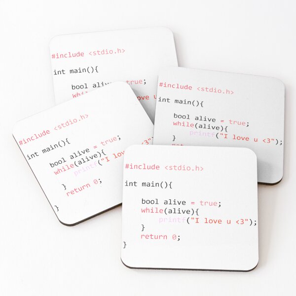 Item preview, Infinite Loop of Love - While(Alive) C Code designed and sold by LuvTech.