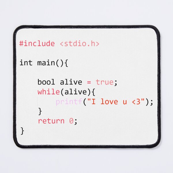 Item preview, Infinite Loop of Love - While(Alive) C Code designed and sold by LuvTech.