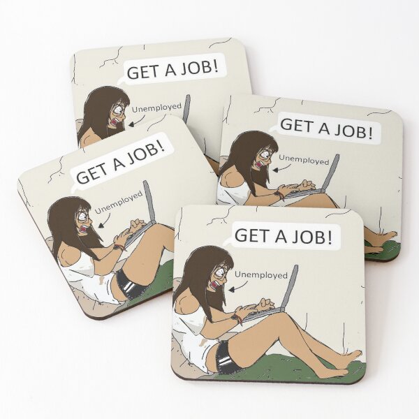 Item preview, GET A JOB designed and sold by Rye Bread.