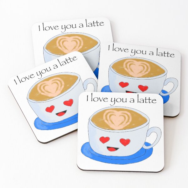 Item preview, Love you a latte designed and sold by ladyloo16.