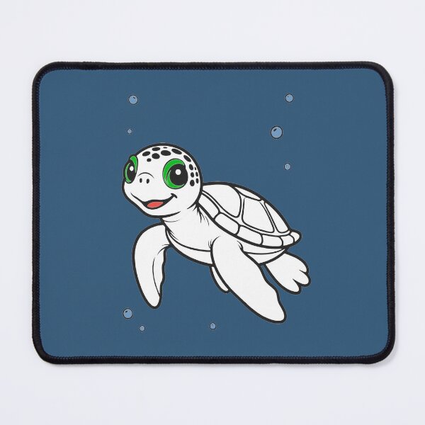 Item preview, Turtle Swimming Under The Sea - Desaturated Blue Ocean designed and sold by Beachy.