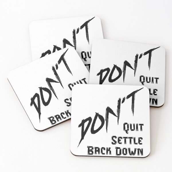 Item preview, Dont Quit, Settle or Backdown designed and sold by JWKs Nerd Vault.