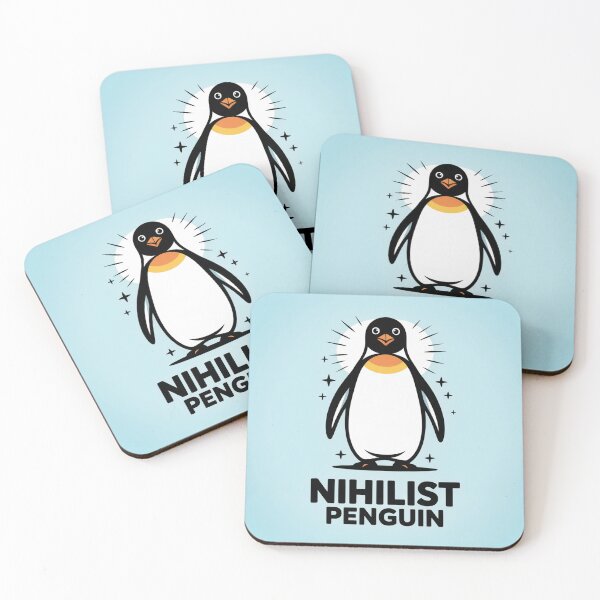 Item preview, Pingüino Nihilista – Camiseta urbana "Nada importa" designed and sold by DesignShirt900.
