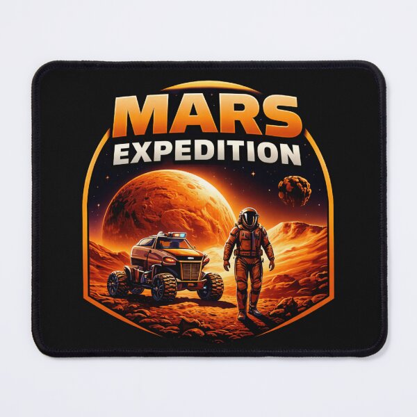 Item preview, Mars Expedition - futuristic Space Exploration Astronaut Art  designed and sold by Nature's Palette.