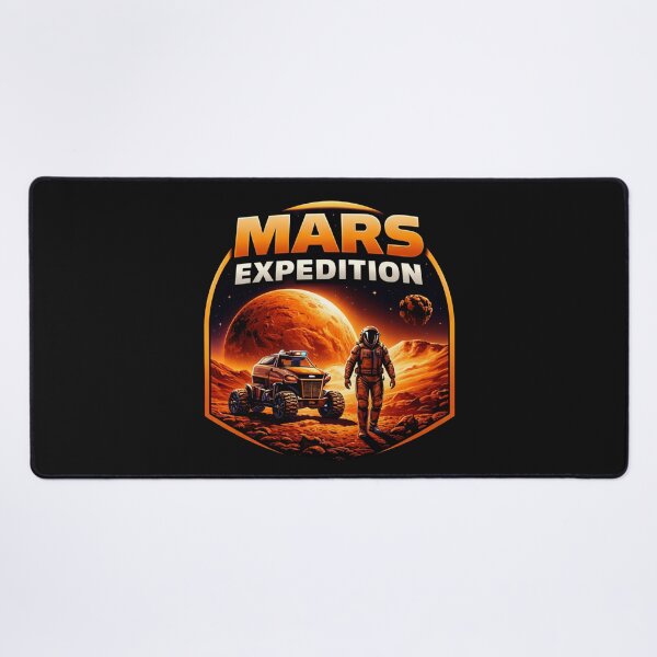 Item preview, Mars Expedition - futuristic Space Exploration Astronaut Art designed and sold by Nature's Palette.
