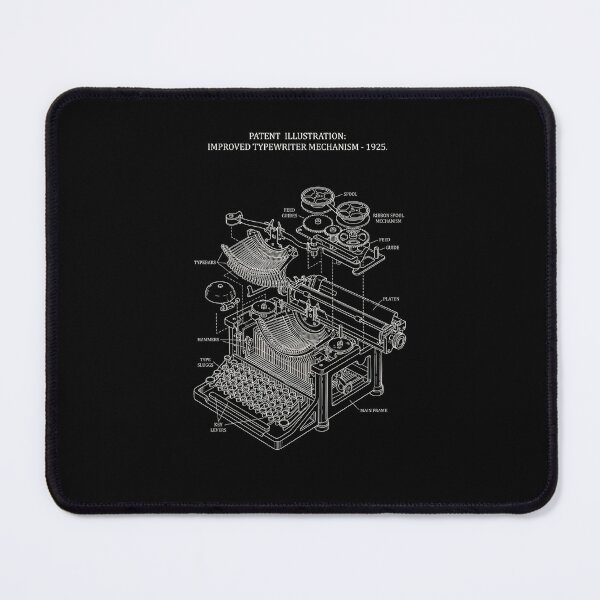 Item preview, Vintage Patent: 1920s Mechanical Typewriter - Exploded View designed and sold by DraftGear.