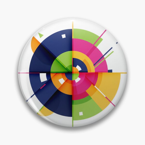 Item preview, Bold Abstract Modern Shapes – Layered Geometric Motion designed and sold by IvanLencinaArt.