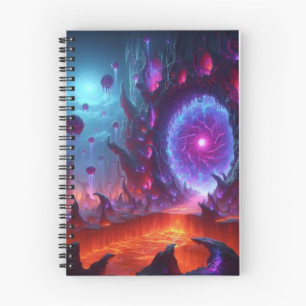 Item preview, Portal to Hell - Obsidian Gateway & Magma Ocean Fantasy designed and sold by TheRichGallery.