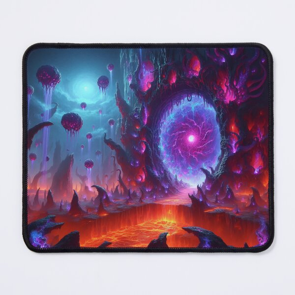 Item preview, Portal to Hell - Obsidian Gateway & Magma Ocean Fantasy designed and sold by TheRichGallery.