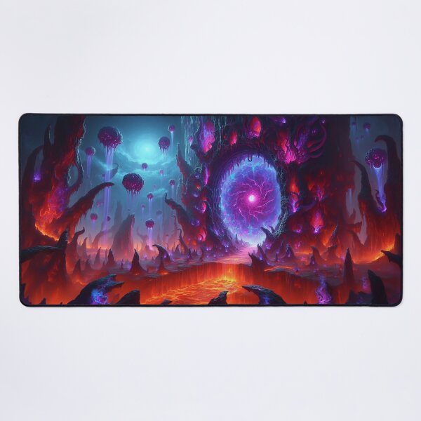 Item preview, Portal to Hell - Obsidian Gateway & Magma Ocean Fantasy designed and sold by TheRichGallery.
