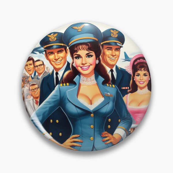 Item preview, Retro Pilot Girl designed and sold by PulpVintage.