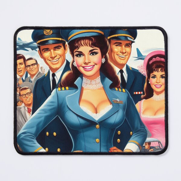 Item preview, Retro Pilot Girl designed and sold by PulpVintage.