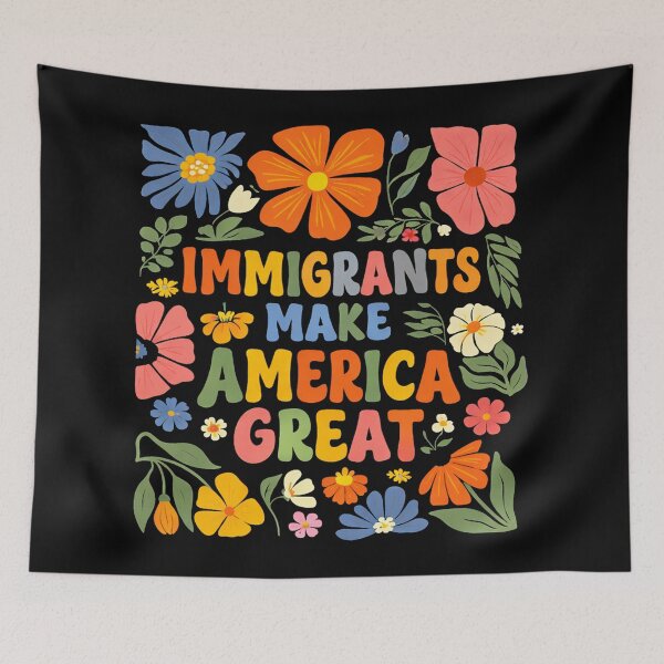 Item preview, Immigrants Make America Great, Human Rights, Pro Immigration Anti Racism , Social Justice designed and sold by will freed18.