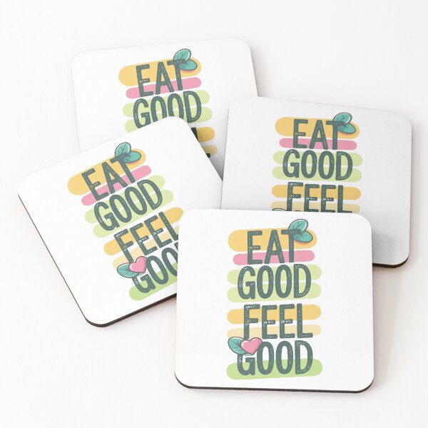 Item preview, Eat Good Feel Good Retro Quote Design designed and sold by MonkiFlipp.