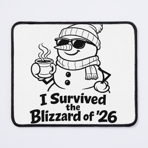 Item preview, I Survived the Blizzard of 2026 Snowman designed and sold by StarFashionPro.