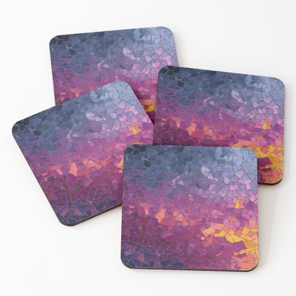 Item preview, Abstract Mosaic Tile Nebula Gradient – Purple Pink Blue Cosmic Texture designed and sold by DIGPROF.