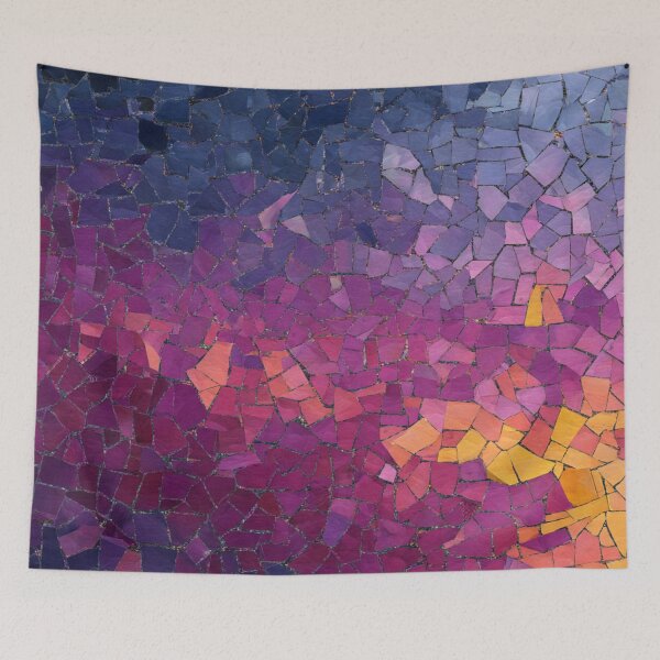 Item preview, Abstract Mosaic Tile Nebula Gradient – Purple Pink Blue Cosmic Texture designed and sold by DIGPROF.
