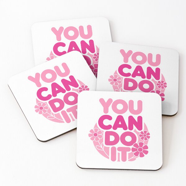 Item preview, You Can Do It Pink Motivation Design designed and sold by MonkiFlipp.