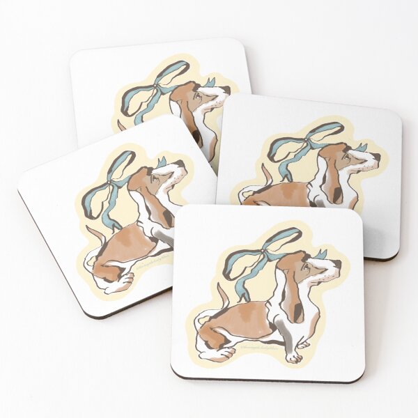 Item preview, vintage western coquette bassett hound  designed and sold by havingthebabyblues.