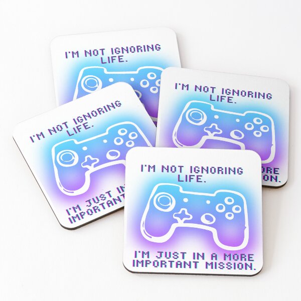 Item preview, I’m not ignoring life, I’m just on a more important mission.(I'M PLAYING) designed and sold by IronicAuraChic.