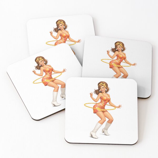 Item preview, 60s Hip Girl Hula Hooping designed and sold by PIXEL POP DESIGNS - Beyond the Norm!.