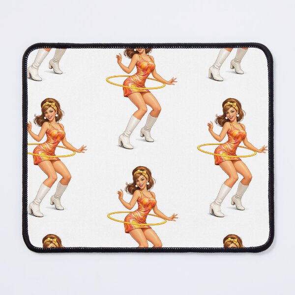 Item preview, 60s Hip Girl Hula Hooping designed and sold by PIXEL POP DESIGNS - Beyond the Norm!.