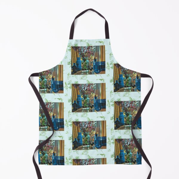 Item preview, Blue Bottle Collection with Lilacs designed and sold by oh-bi-me.