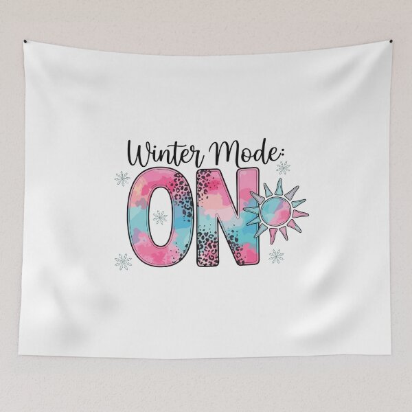 Item preview, winter mode on cozy pastel snow style designed and sold by BazStudiodesign.