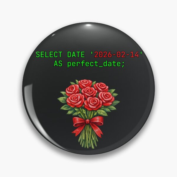 Item preview, Perfect Date SQL – Romantic Red Roses Bouquet for Programmers and Database Administrators designed and sold by Nerd Romance Café.