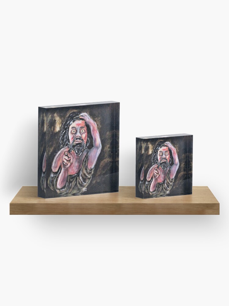 Alternate view of St John Baptist, Repent Acrylic Block