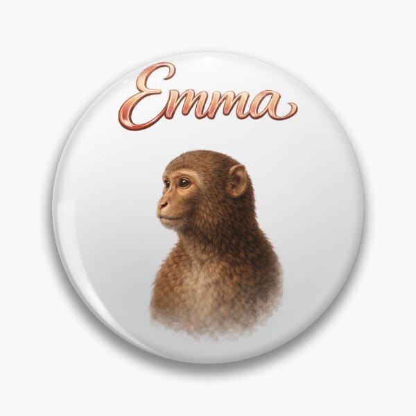 Item preview, Emma Monkey Zodiac — Intelligence, Curiosity and Playful Wisdom of the Chinese Monkey designed and sold by AlexLineArt.
