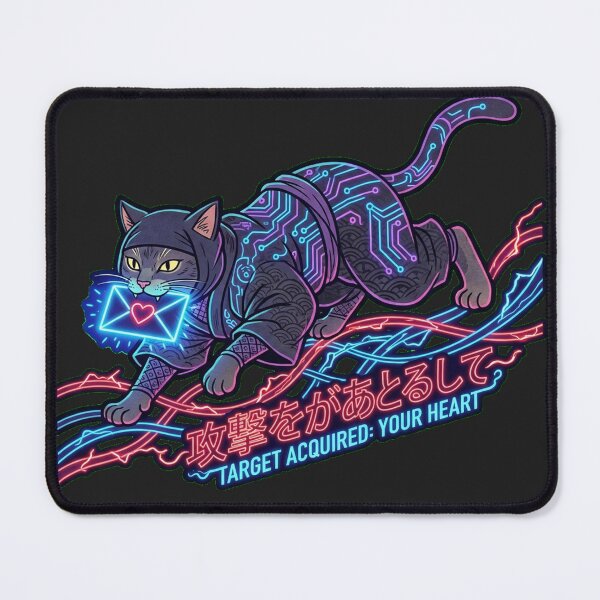 Item preview, Cyber Ninja Cat Letter Carrier: Ukiyo-e Logistics Speedster designed and sold by Thaivi Design.