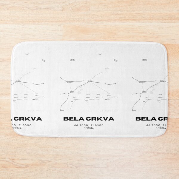 Item preview, Bela Crkva Serbia Map Print | Minimalist City Road Map Wall Art designed and sold by RM-Journey.