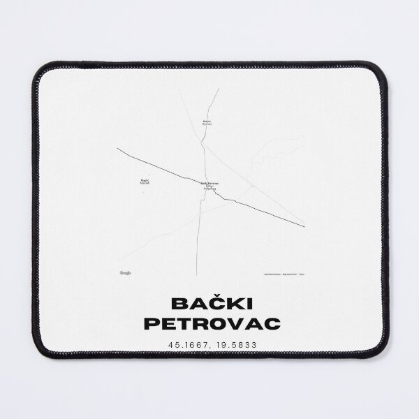 Item preview, Bački Petrovac Serbia Map Print | Minimalist City Road Map Wall Art designed and sold by RM-Journey.
