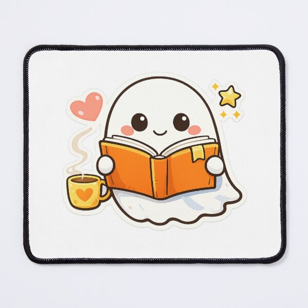 Item preview, Cute Reading Ghost designed and sold by Wei Tees.