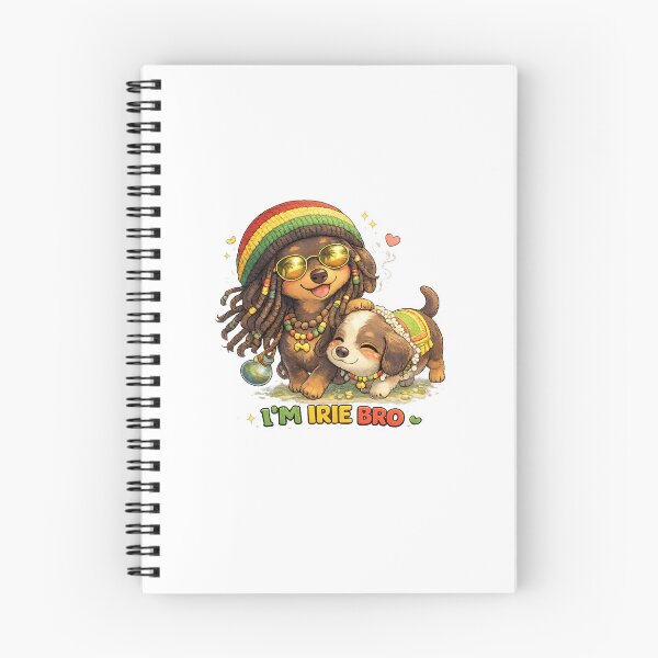 Item preview, I’m Irie Bro – Kawaii Rasta Sausage Dog Illustration, Cute Dachshund Reggae Art, Funny Weed Vibes Cartoon Design designed and sold by Paws-nd-Prints.
