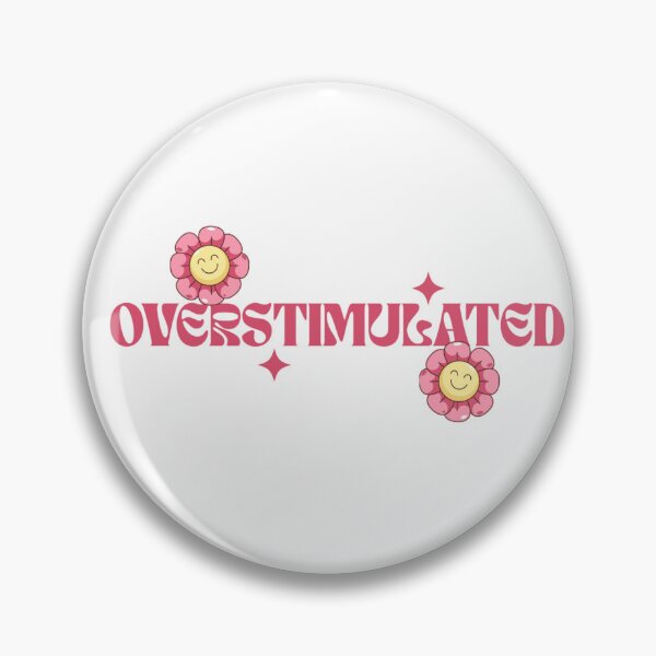 Item preview, Overstimulated Sticker designed and sold by 404doodles.