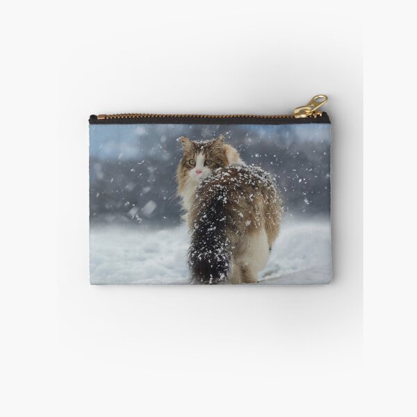 Item preview, Fluffy Cat Winter Art designed and sold by MB-CatPrints.