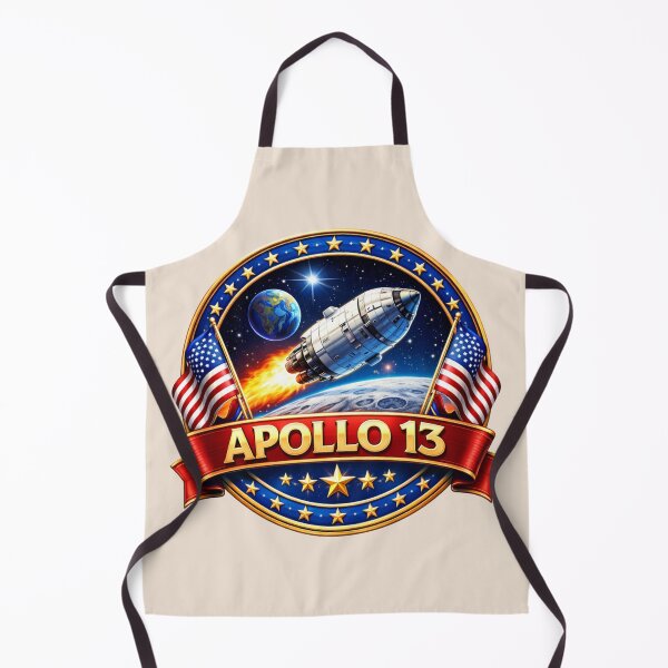 Item preview,  Apollo 13 Space Mission Logo - Retro Style Emblem with Rocket, Moon and Stars designed and sold by Nature's Palette.