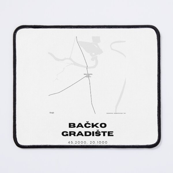 Item preview, Bačko Gradište Serbia Map Print | Minimalist City Road Map Wall Art designed and sold by RM-Journey.
