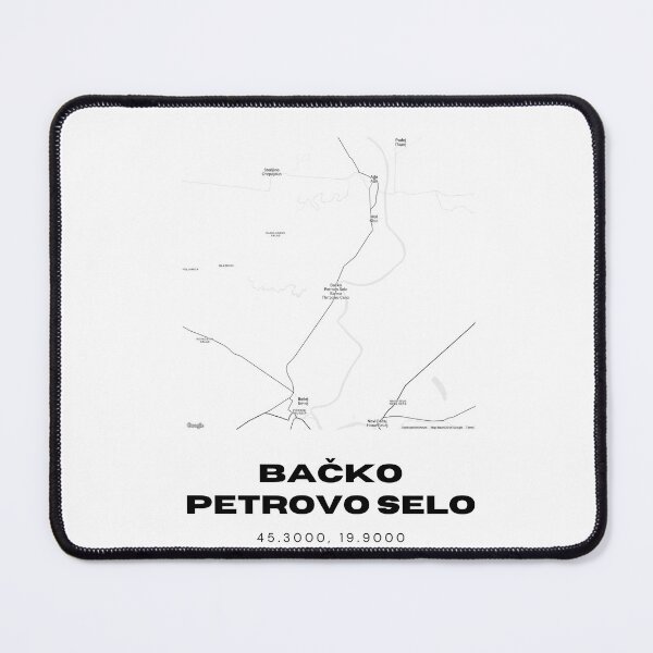 Item preview, Bačko Petrovo Selo Serbia Map Print | Minimalist City Road Map Wall Art designed and sold by RM-Journey.